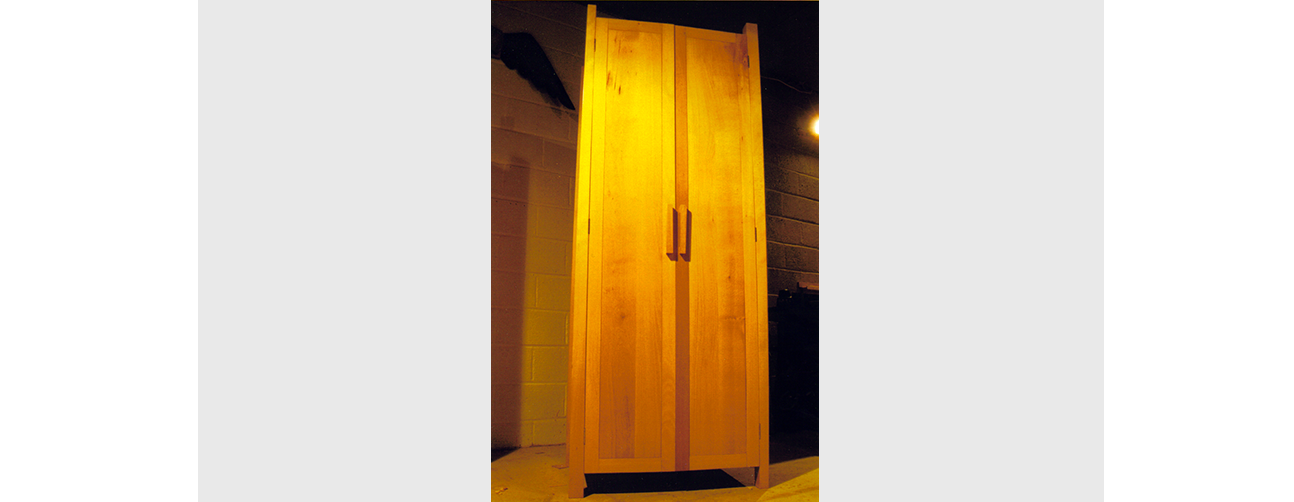 Beech wardrobe - front