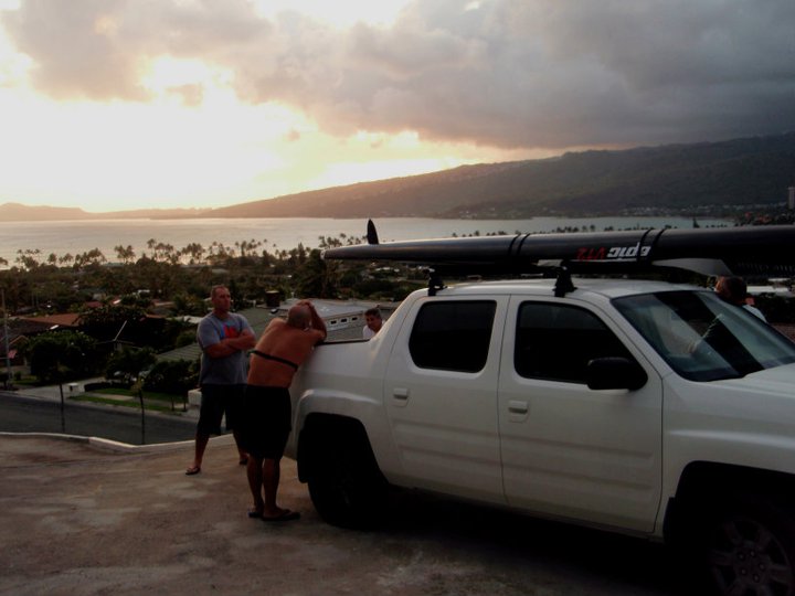Post paddle debrief, Hawai Kai Bay 