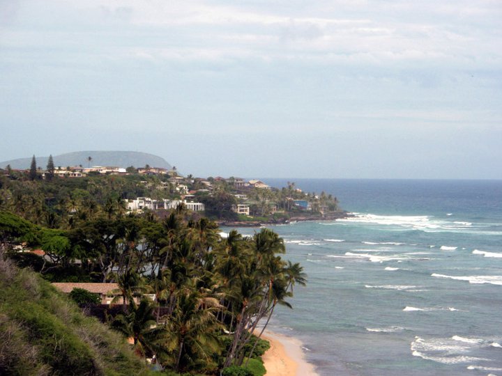 View from Diamond Head towards Molokai