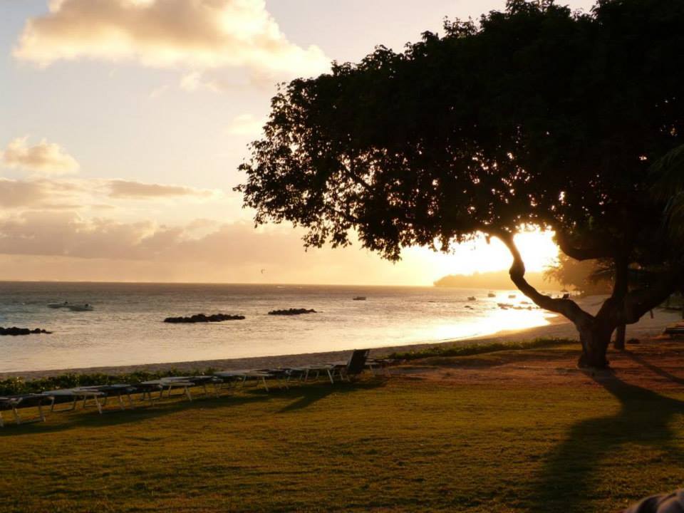 Sunset over the lagoon