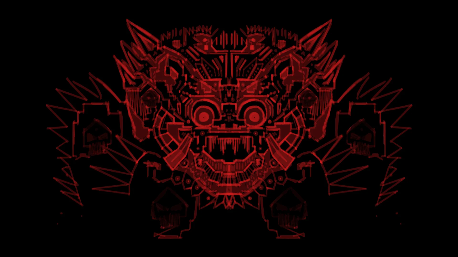 The first time i came up with the idea of implementing Balinese Devil masks.