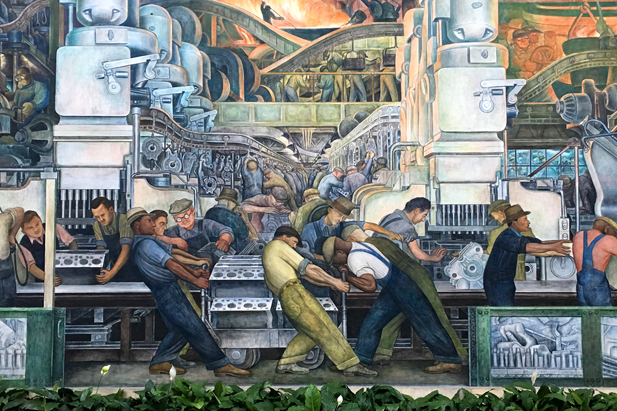 Diego Rivera, Detroit Industry mural, 1932-33