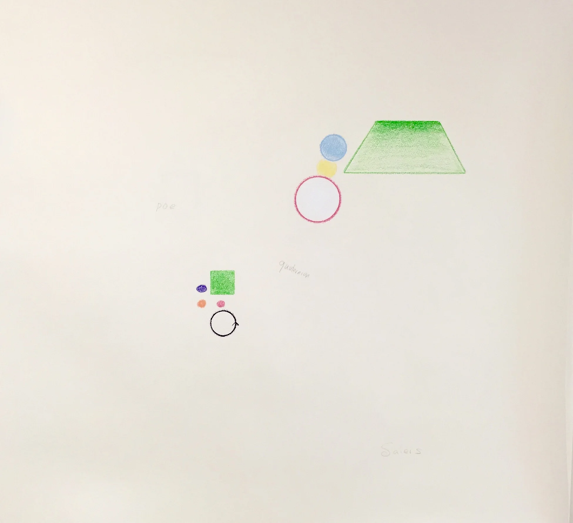  Wax Pastel and Paper; 40" x 30" 