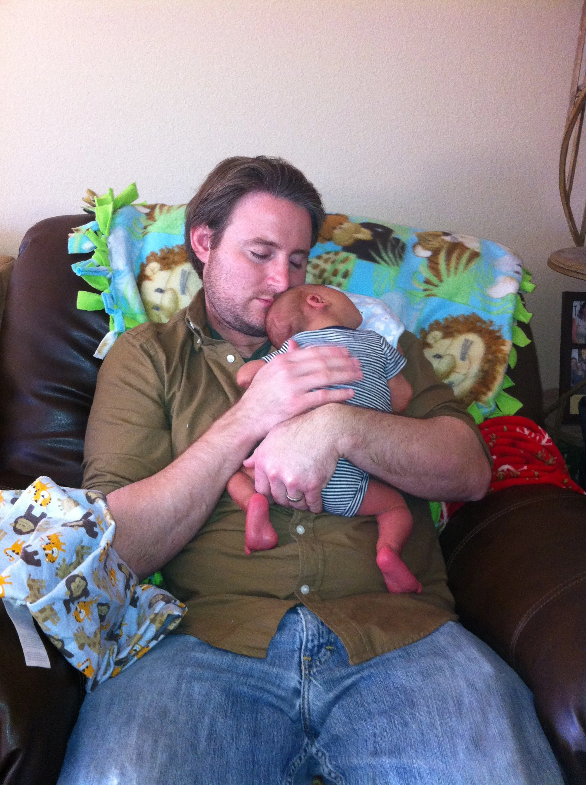 Daddy hugs