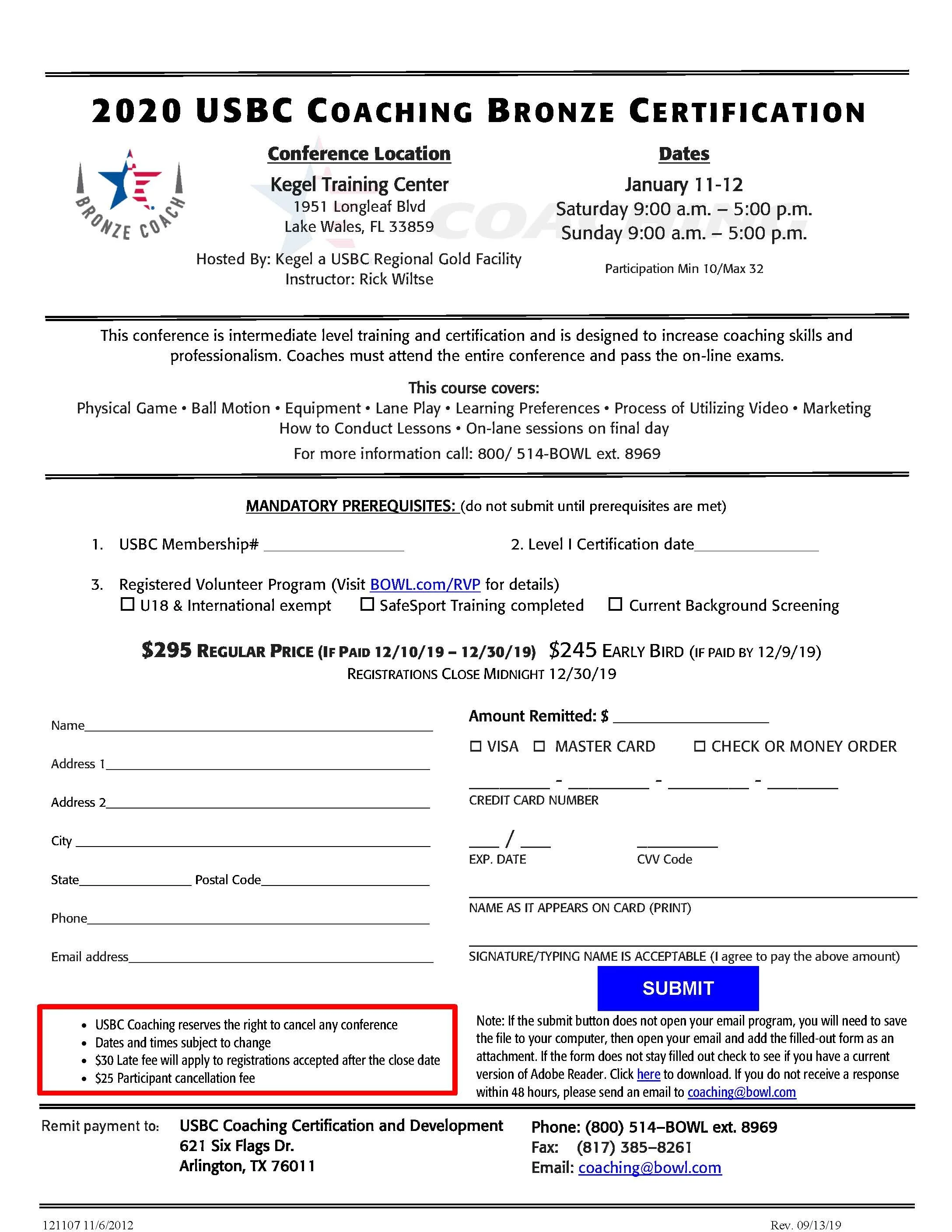 USBC Bronze Course KTC Kegel Training Center USBC Bronze Course KTC Kegel Training Center