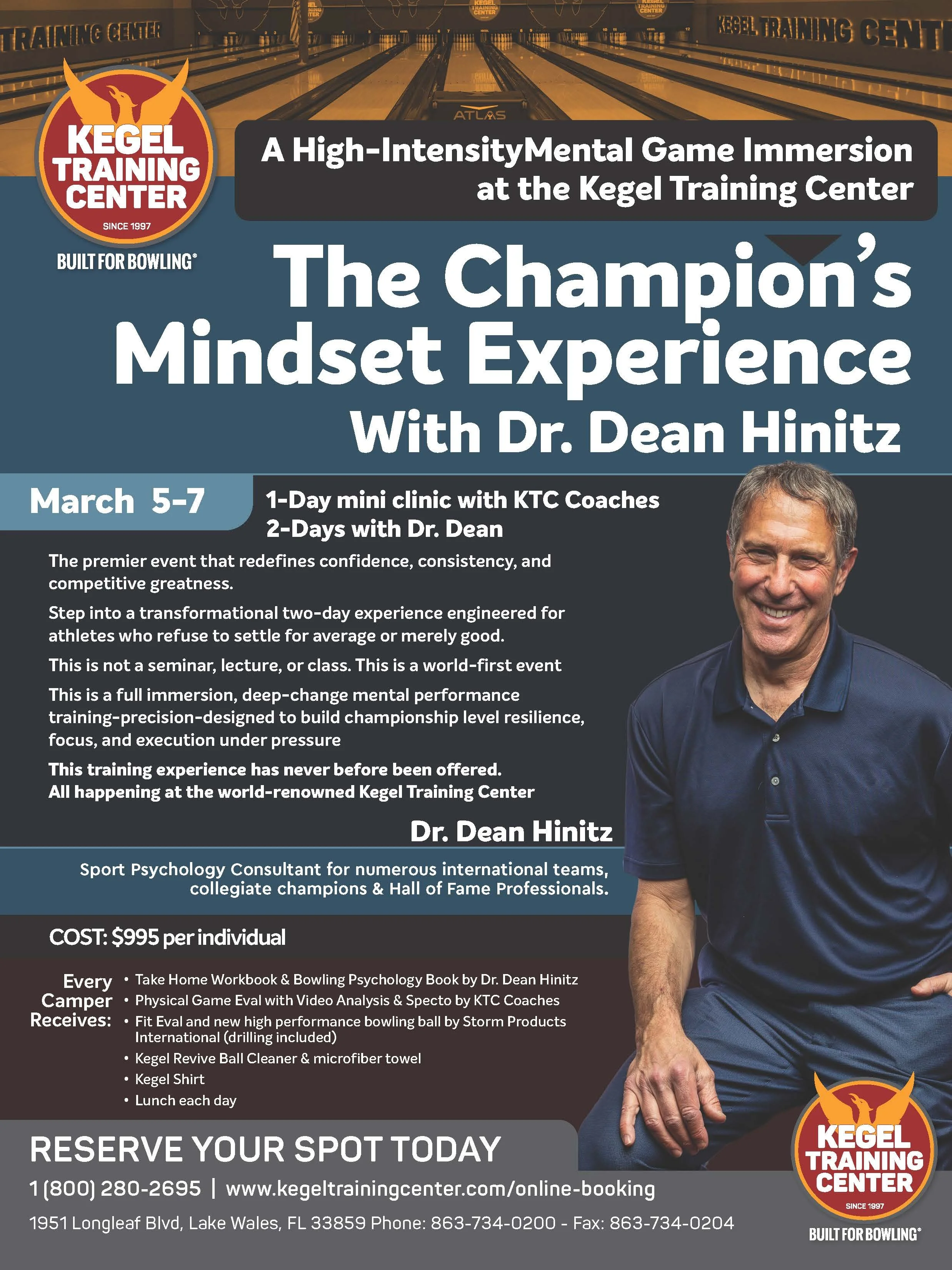 The Champion's Mindset Experience with Dr. Dean Hinitz