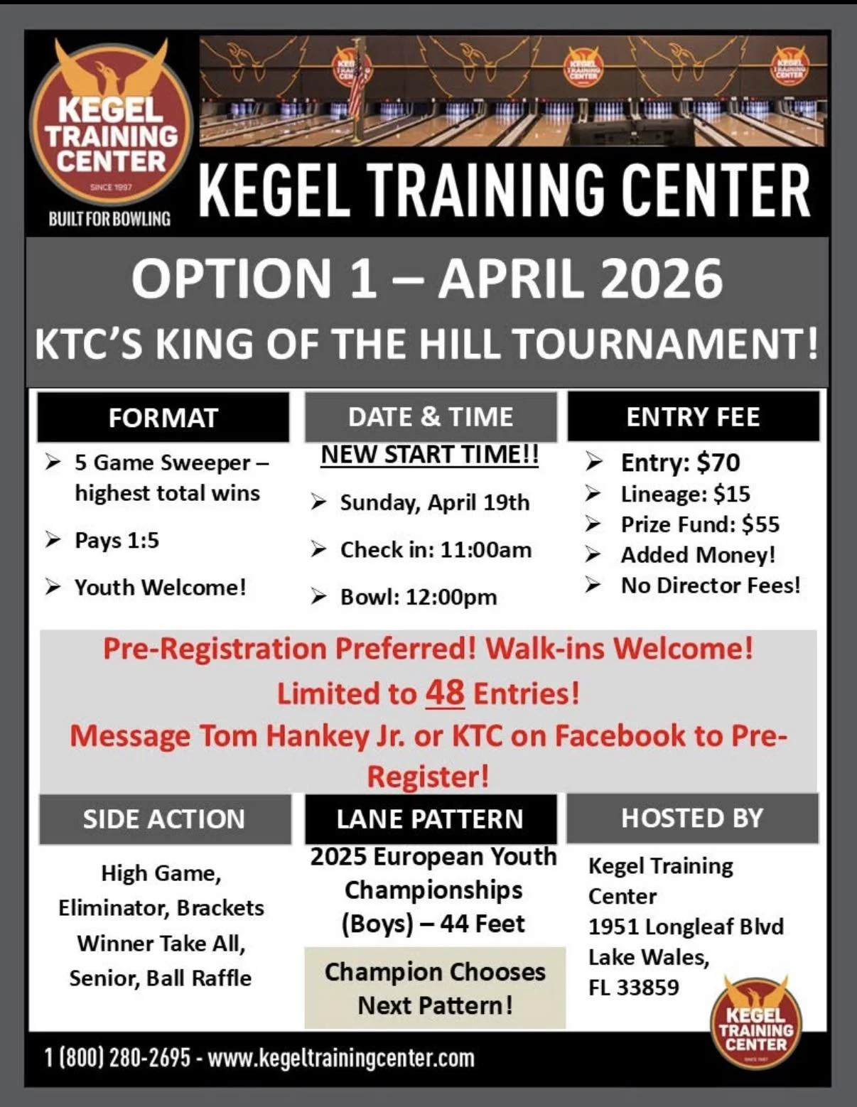 Option 1 - King of the Hill Sweeper April
