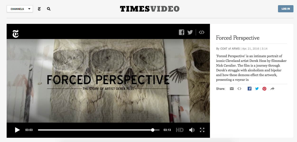 Featured on the video page at The New York Times