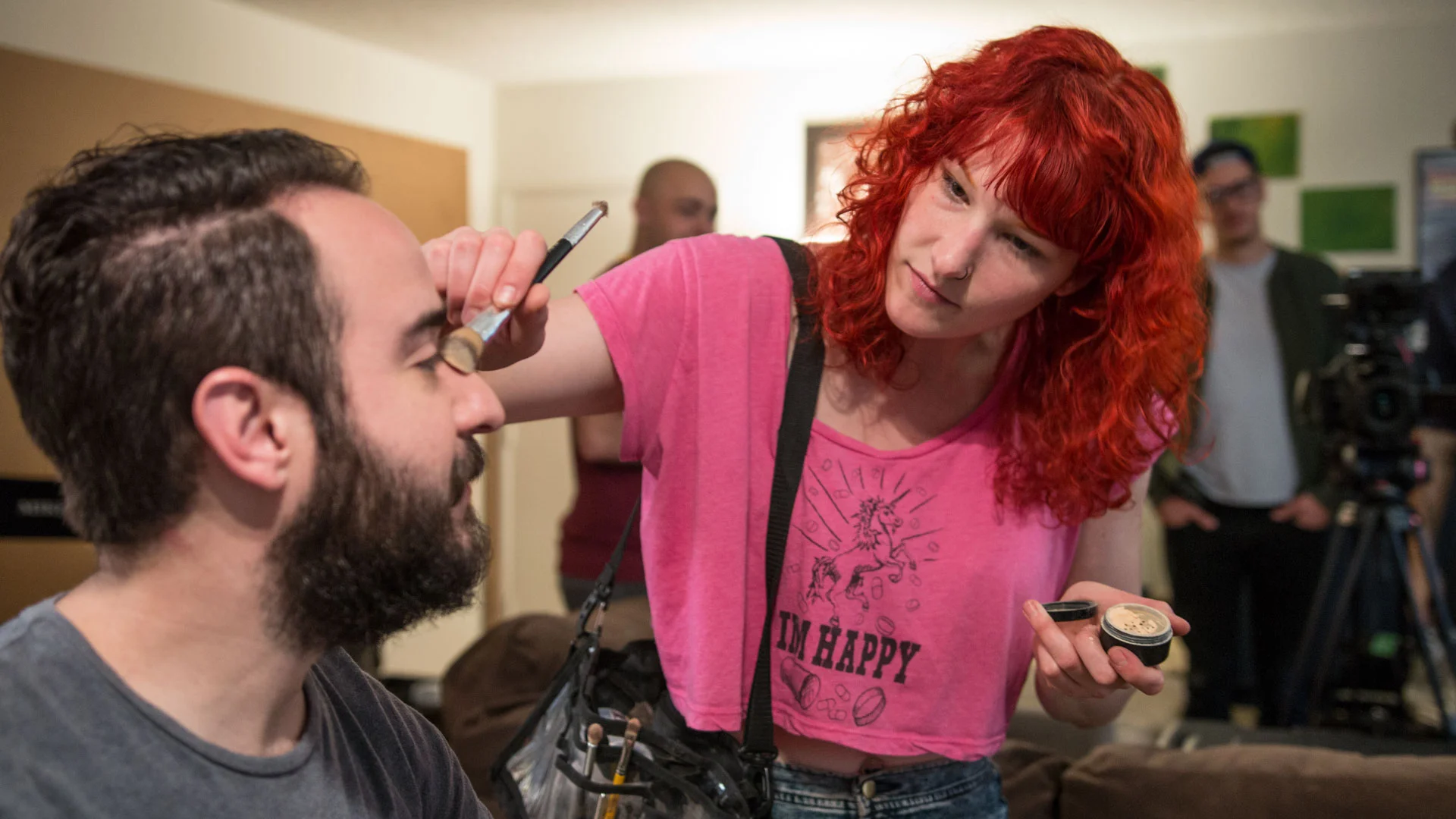 Lili making Greg look human. Photo Cred: Evelyn Stommel