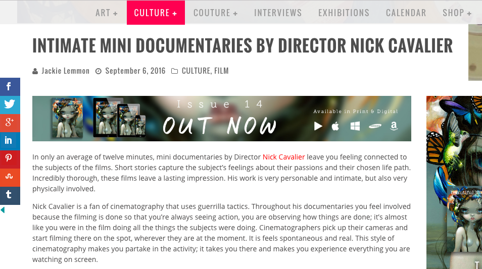 Beautiful Bizarre Magazine - Feature