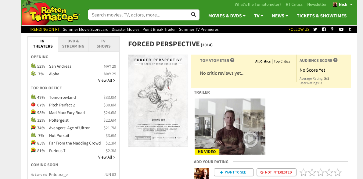 Forced Perspective - Rotten Tomatoes