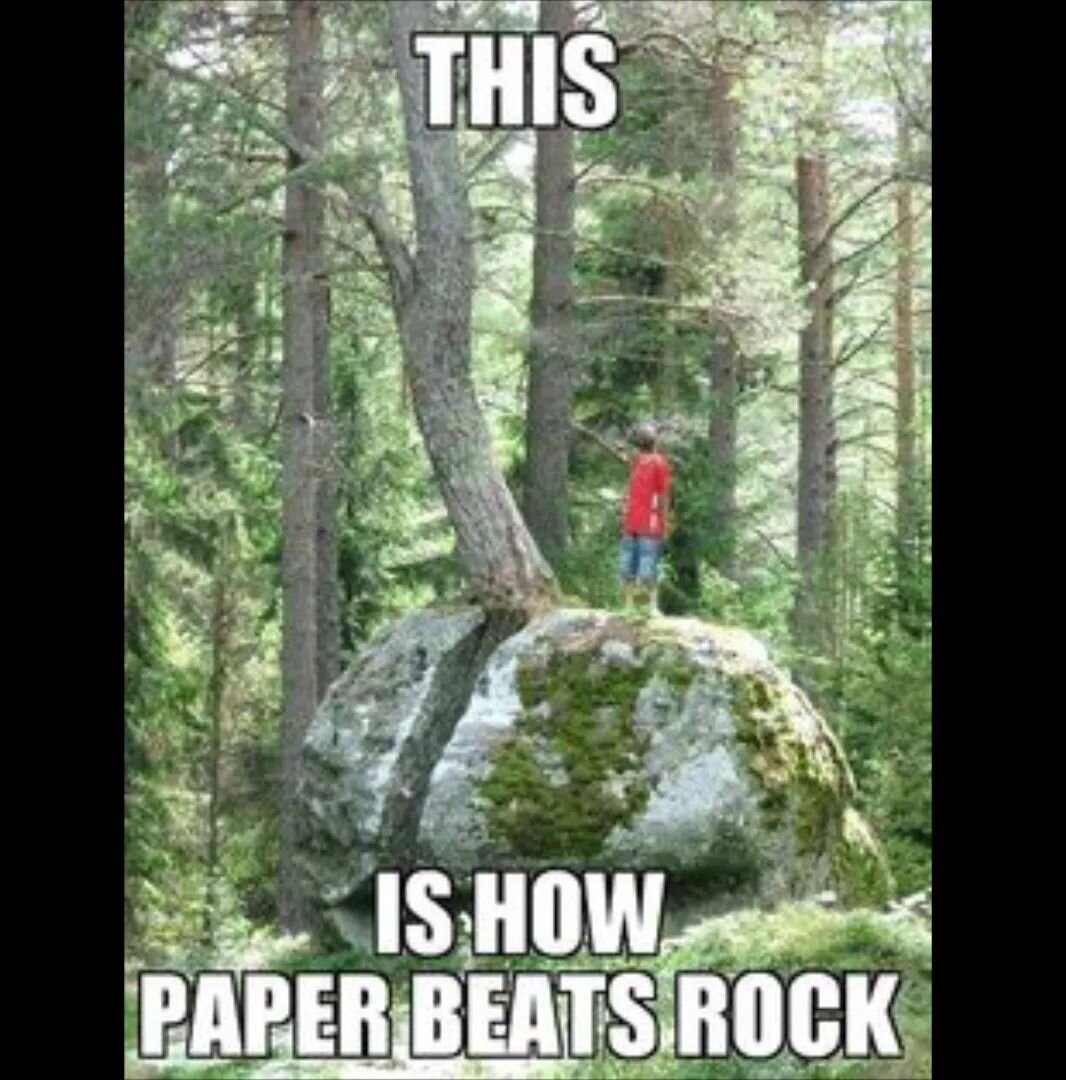 Monday Geo-chuckle 🙂

#meme #geologymemes #humor #rockpaperscissors