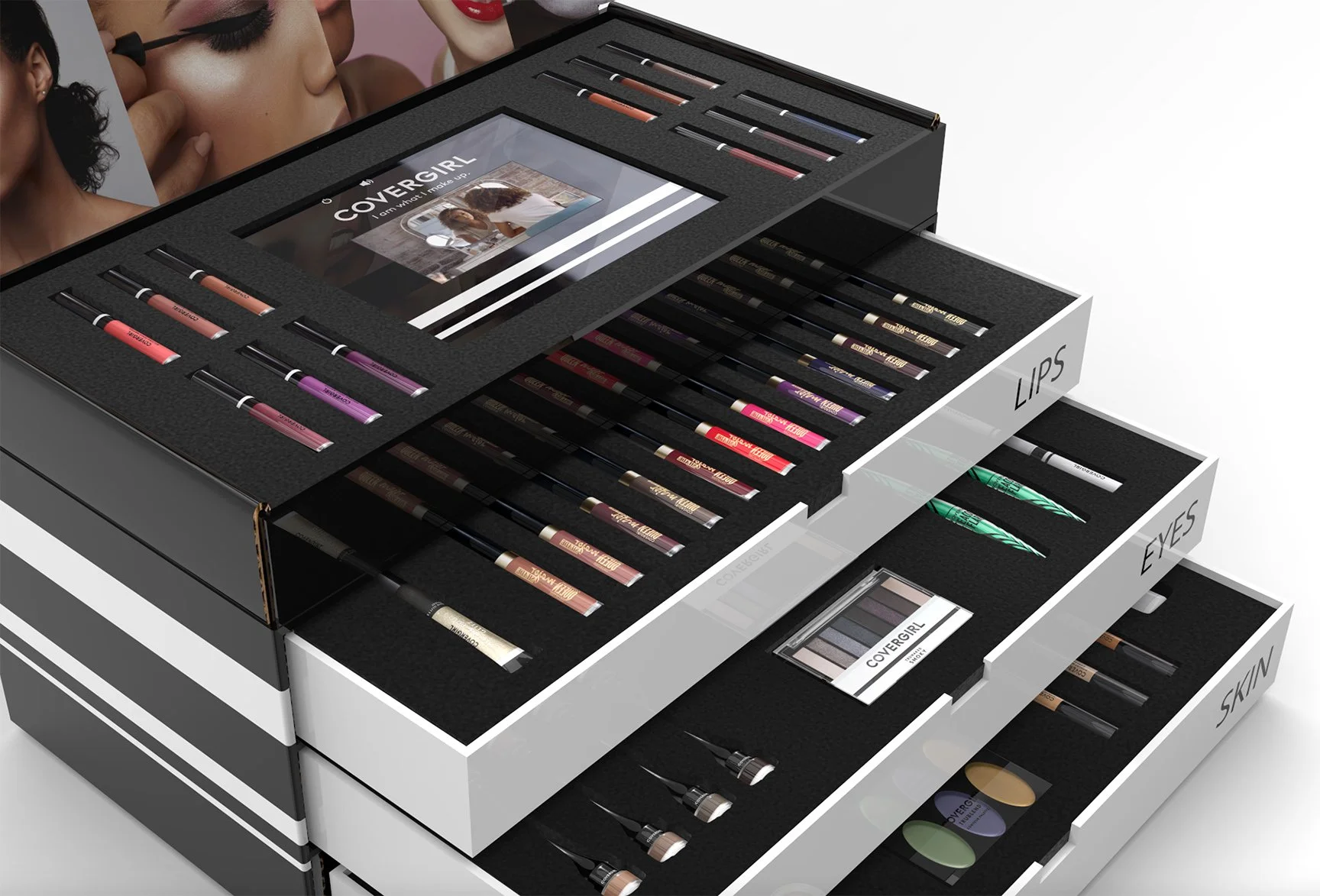 VIP beauty brand PR mailer for new product campaign with personalized content