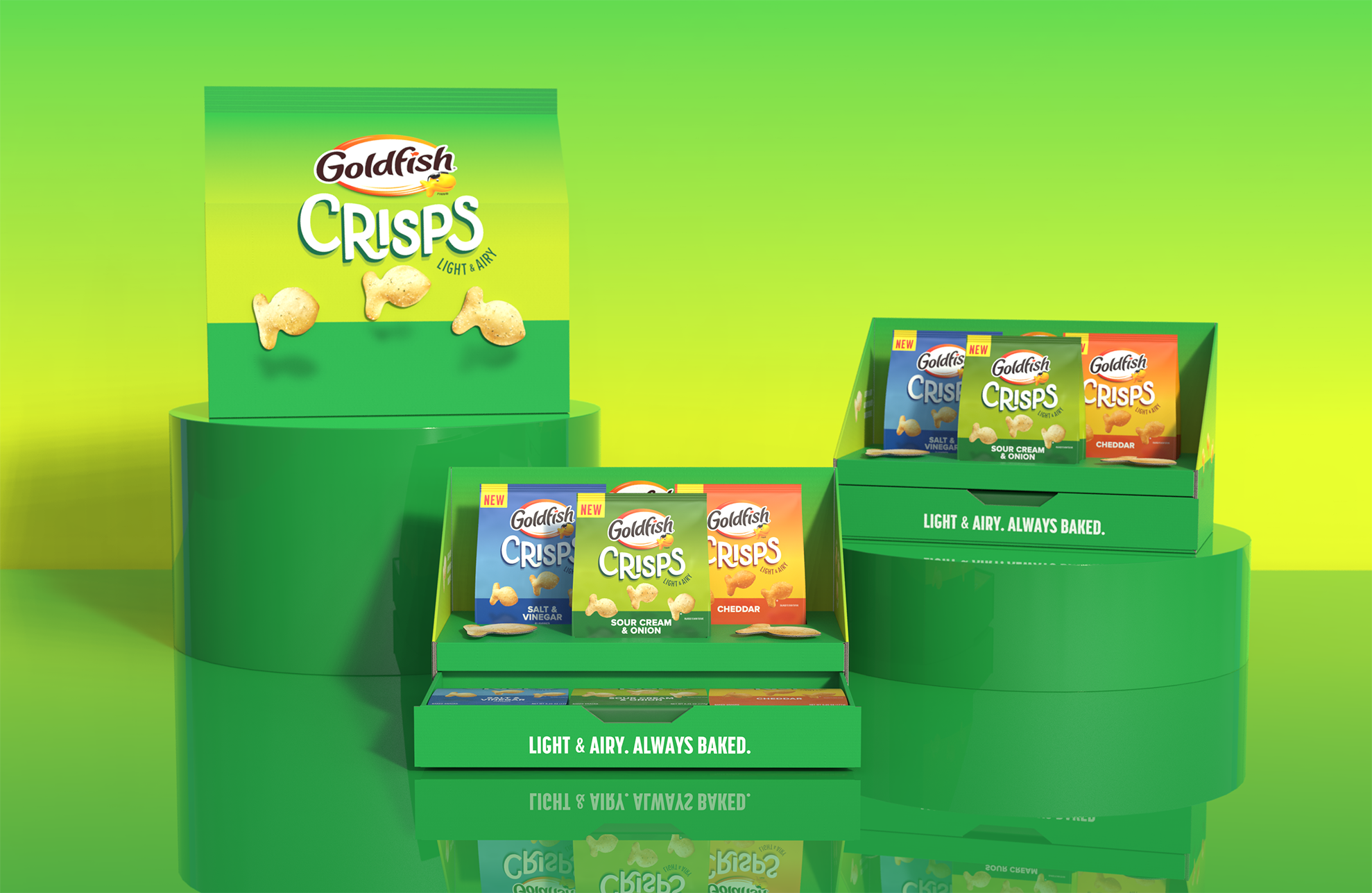 colorful custom influencer kit for snack brand product launch