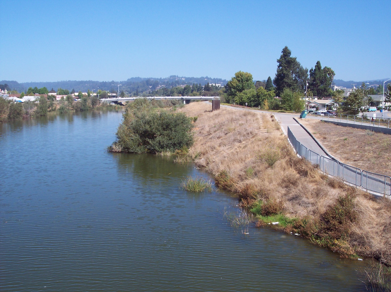 Lower San Lorenzo River levies, Santa Cruz