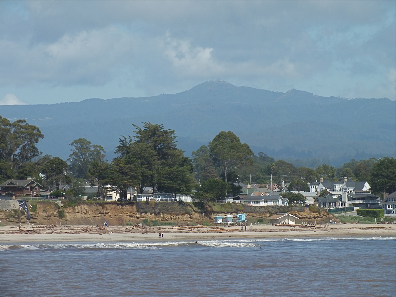 Loma Prieta from Seabright beach, Santa Cruz