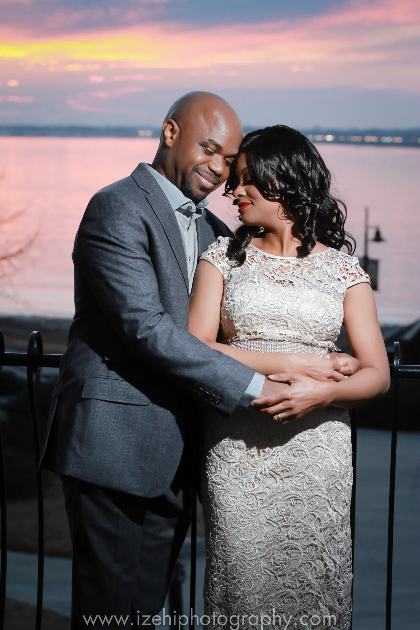 Cheers to 12 Years! | Rockwall Lakefront Sunset Vow Renewal Portraits