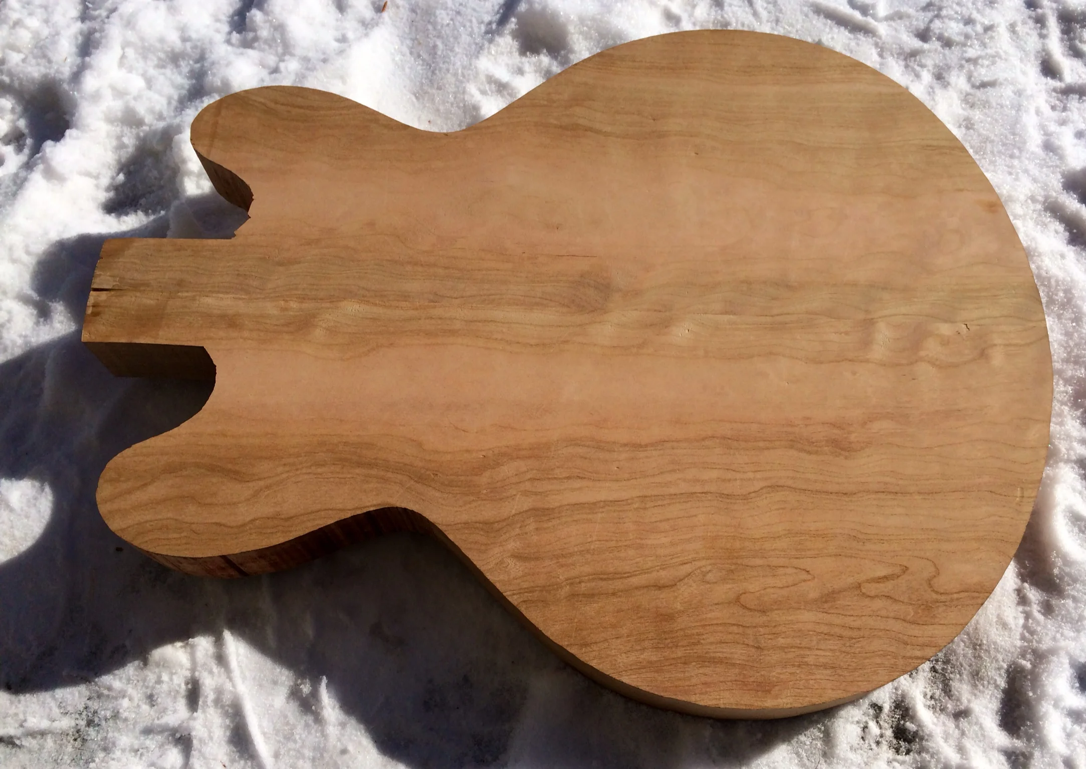 Curly cherry body getting roughed out