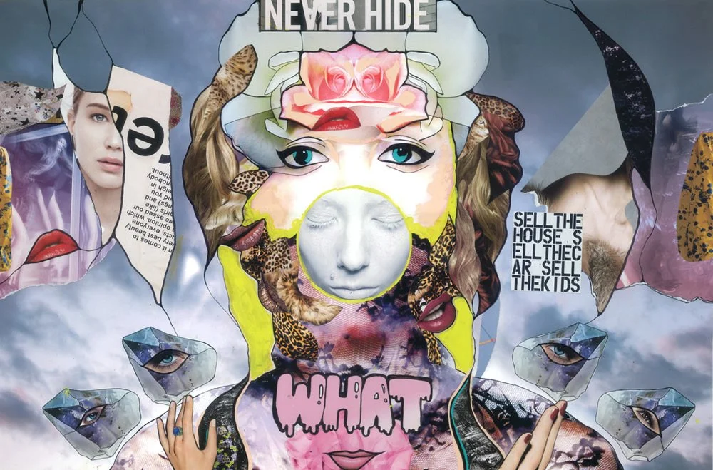 This artwork is by the wonderful collage artist, Jessica Slagle, and is featured at ARTISTADAY . Visit her WEBSITE to support and buy her work. She is a truly wonderful collage artist.
