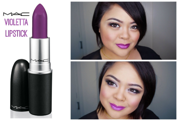 MAC Violetta Lipstick 2 Ways. 