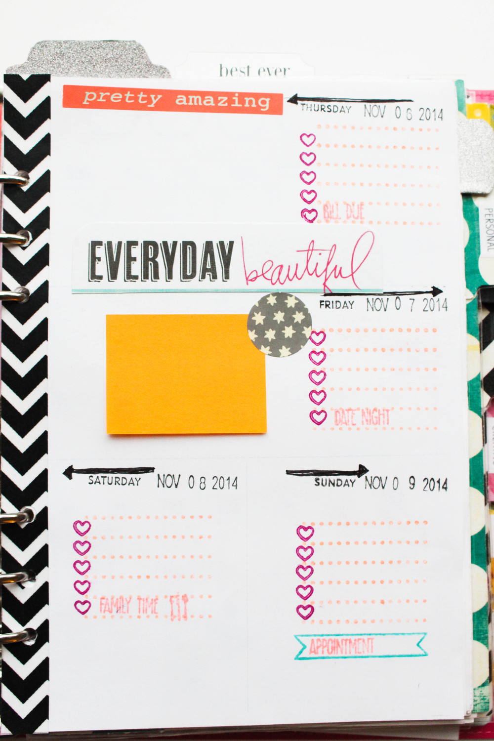 Filofax weekly