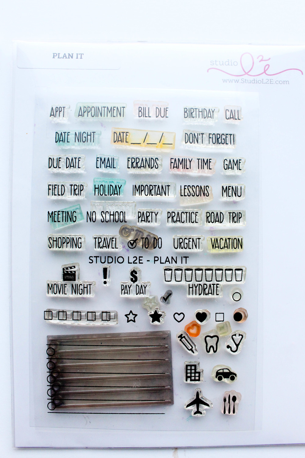 Studio L2E Plan It Stamp Set 