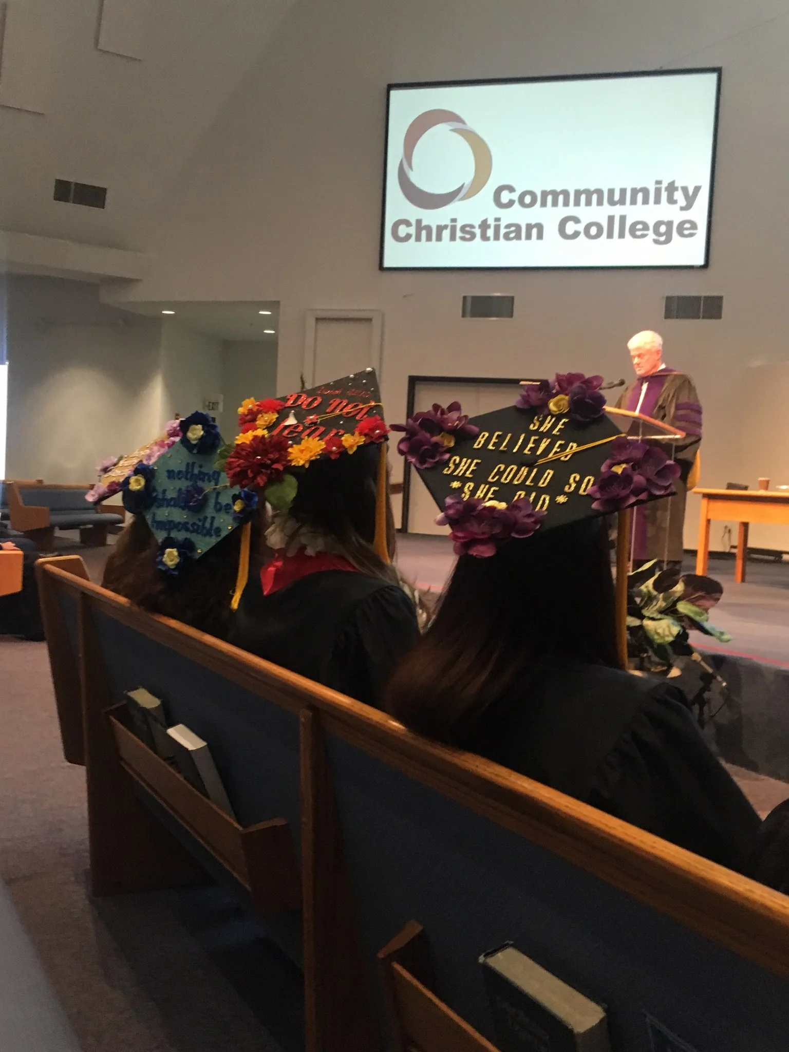 CEO Joe Henehan of the Henehan Companies, Redlands, California, giving the 2019 graduation main address