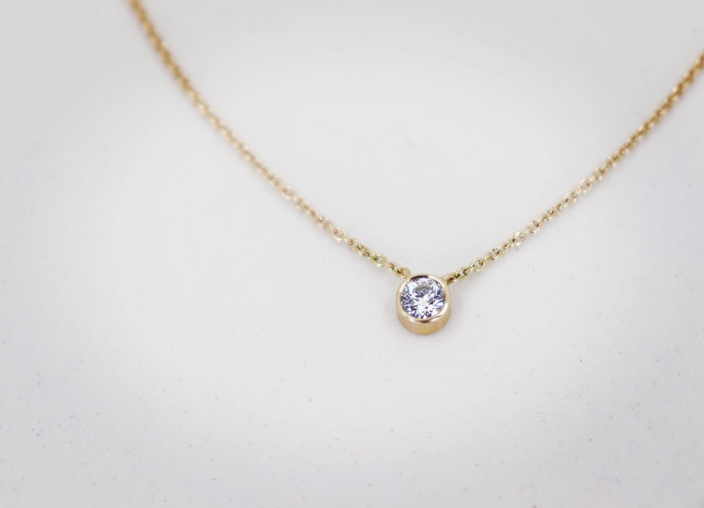 This simple sparkly stunner was a commission I did for a customer&rsquo;s anniversary gift a while back.  Doing this kind of work never gets old, creating pieces that hold so MUCH.  To me, that&rsquo;s what jewelry is all about, no matter how simple 
