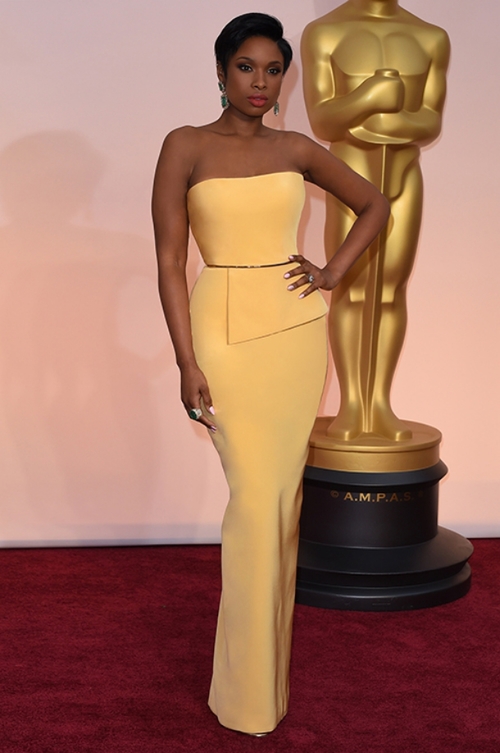 Award-Winning Singer and Actress, Jennifer Hudson wears Romona Keveza - The Academy Awards