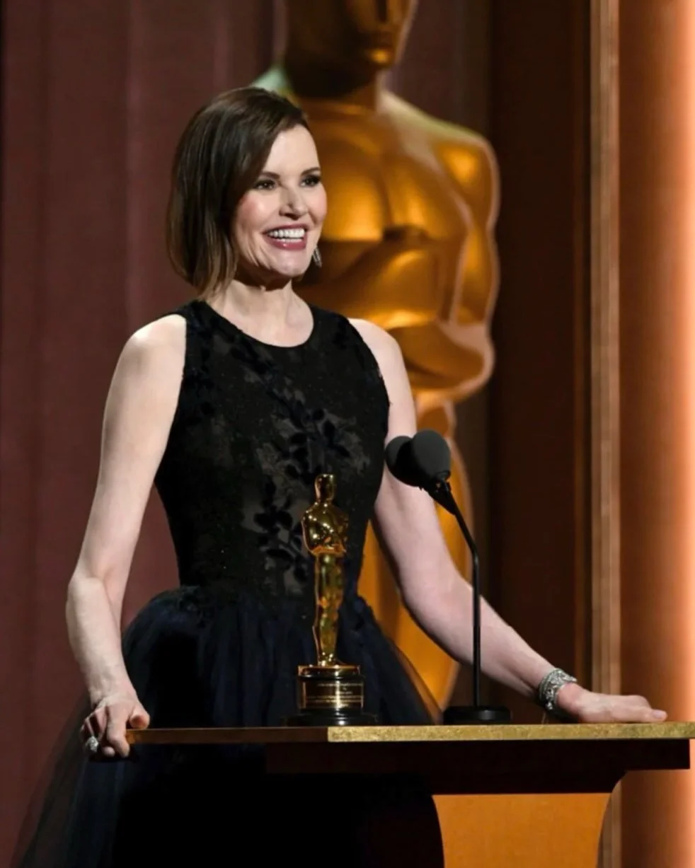 In celebration of Women&rsquo;s Month, we highlight Geena Davis. From Elle, The New York Times, Harper&rsquo;s Bazaar, the press widely considered Geena Davis Best Dressed in Romona Keveza. The Oscar Award winner was honored with the Jean Hersholt Hu