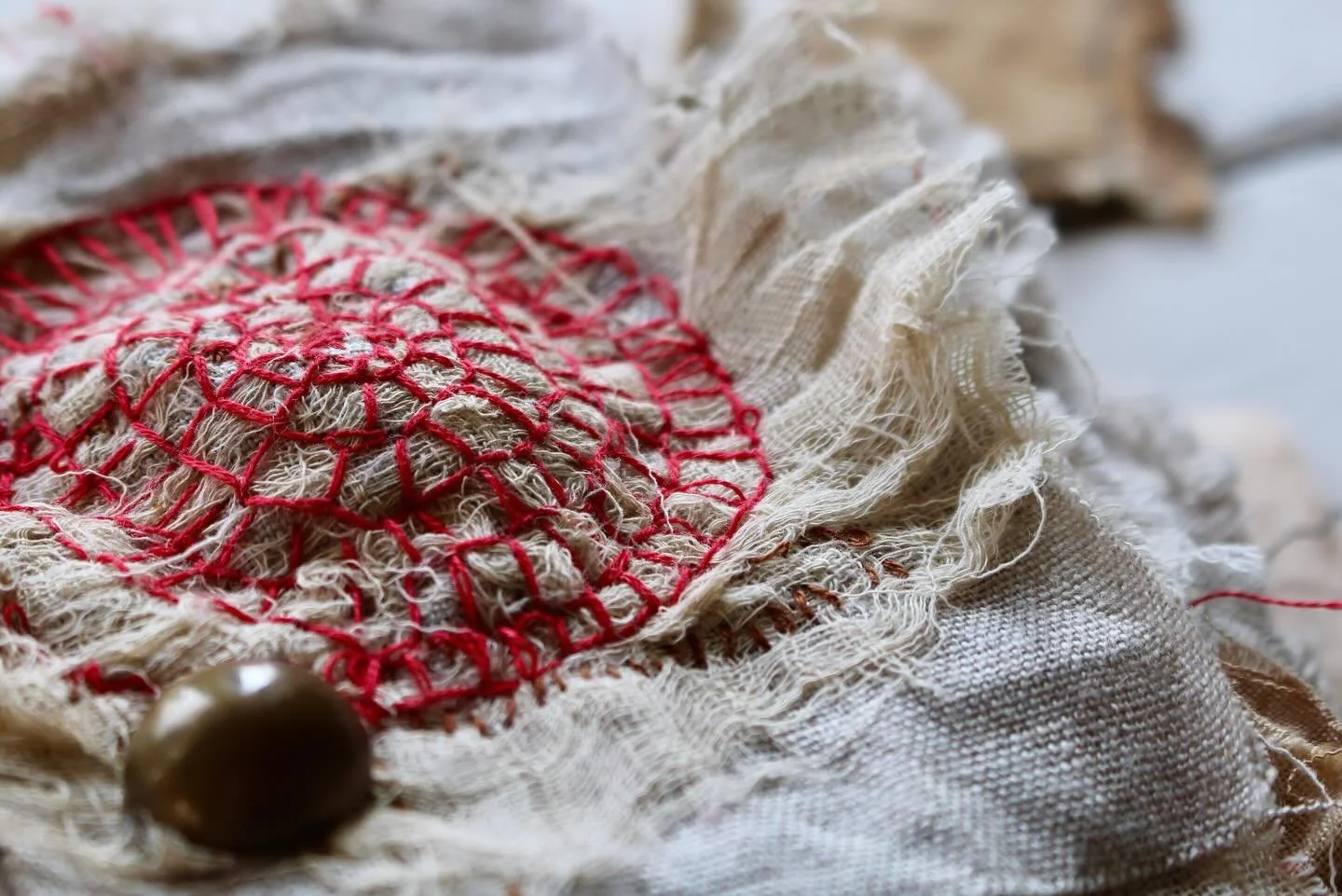 &bull;
If we have no peace, it is because we have forgotten that we belong to each other.
&mdash;&mdash; Mother Teresa
.
I hope you&rsquo;re safe and doing well today, friends. Sending love . . .
.
.
.
.
.
#textileartist #mending #wholeheartedliving 