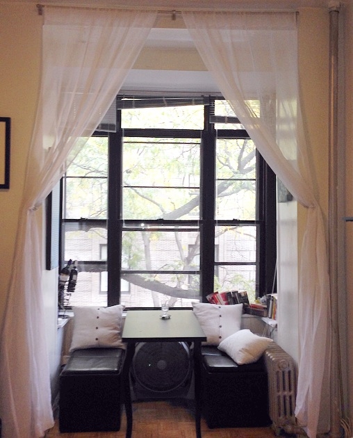 Curtains Drawn = Treehouse View