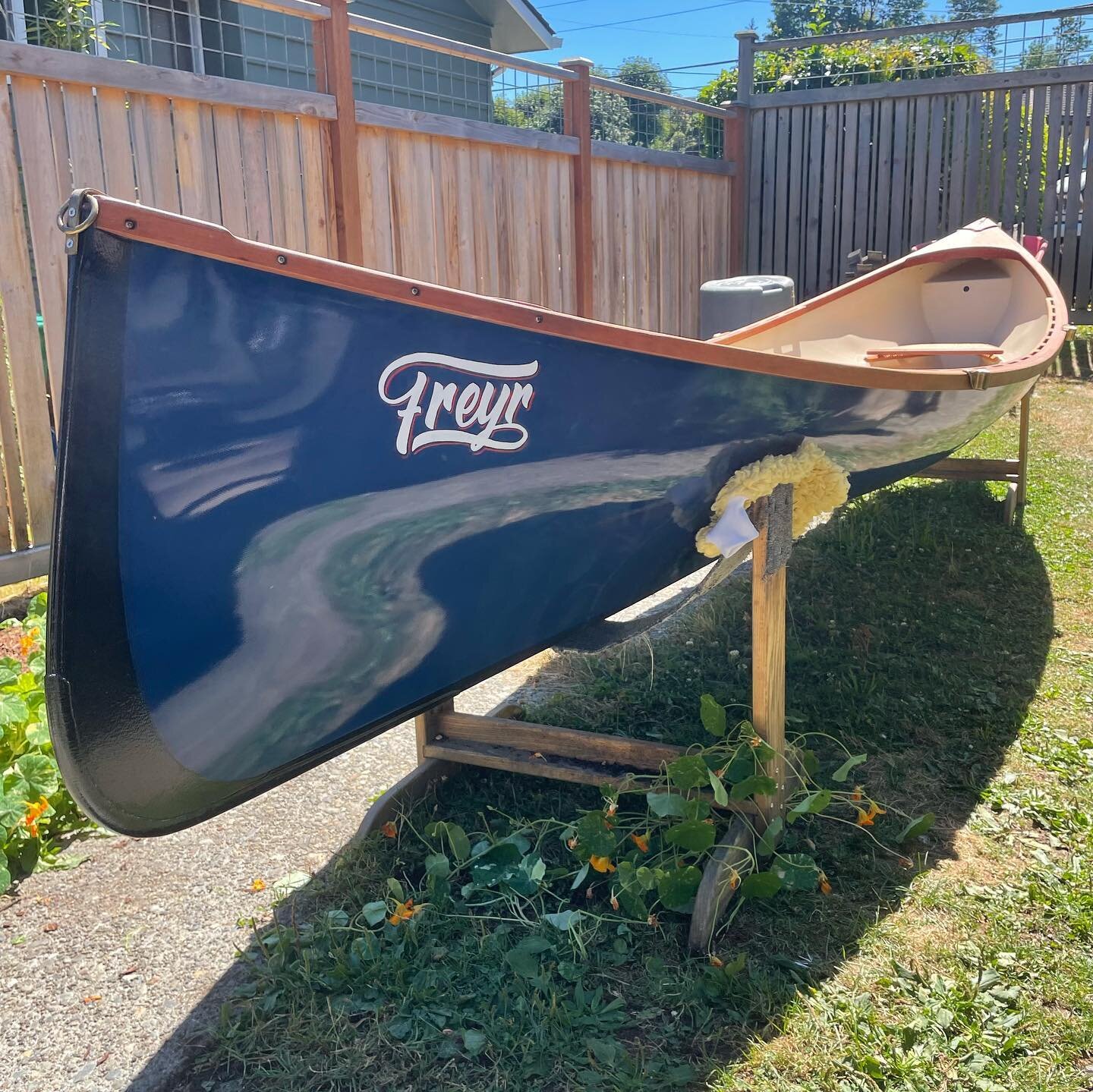 Quick little boat name for @j_rumpeltes #signpainting #boat #ioafs #brush #casual #casualscript #pnw #kayak