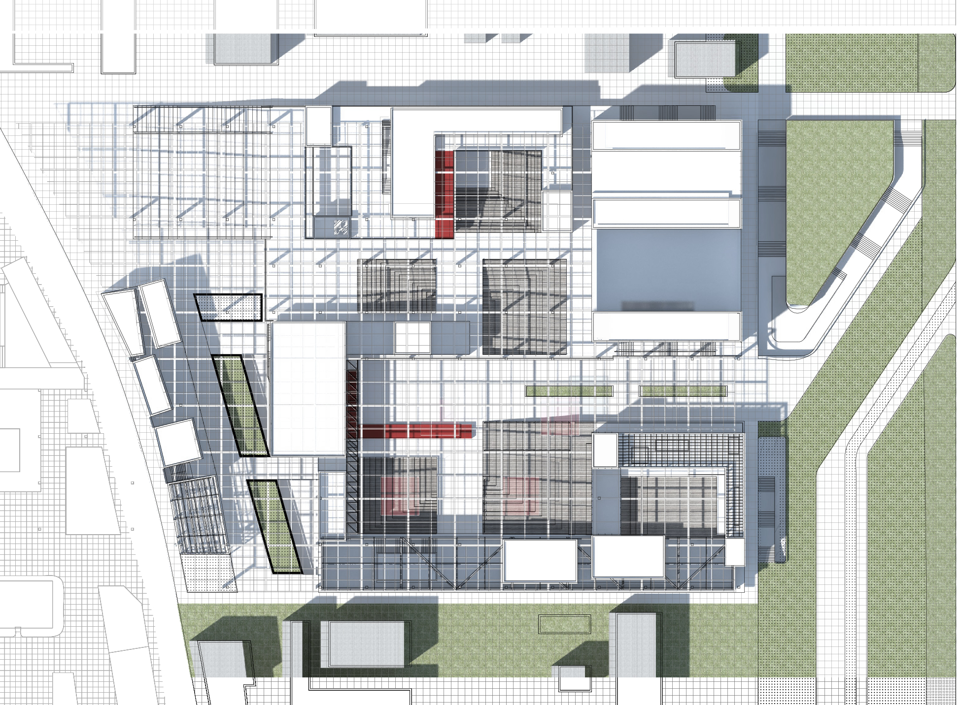  Roof Plan of the Media Center