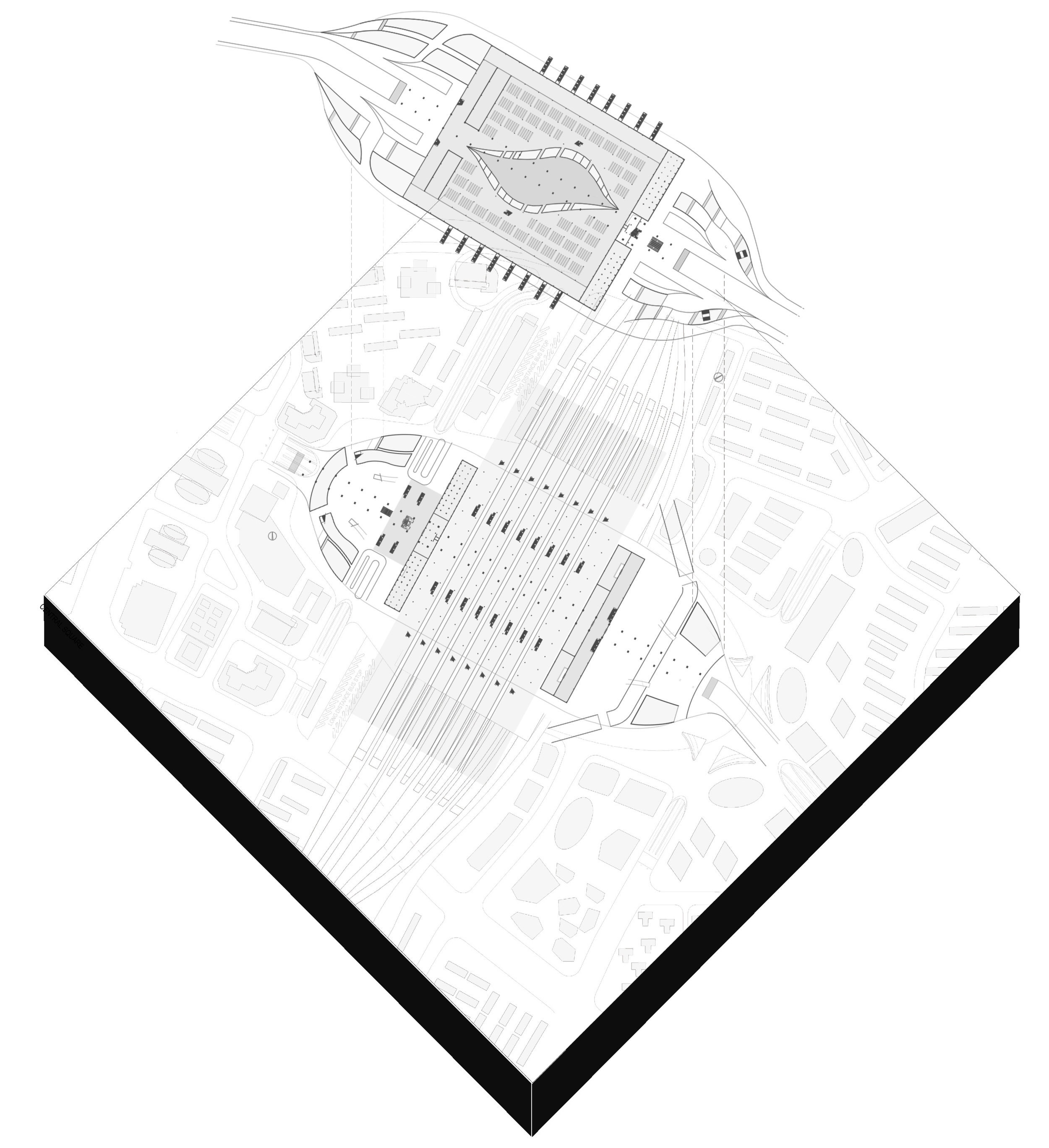  Plan drawings within site context