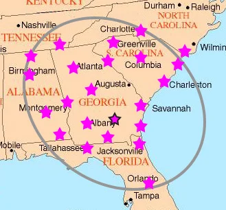 Our location in South Georgia allows for efficient delivery to markets in Alabama, Florida, Georgia, North Carolina, South Carolina and Tennessee. Have questions? Contact us.