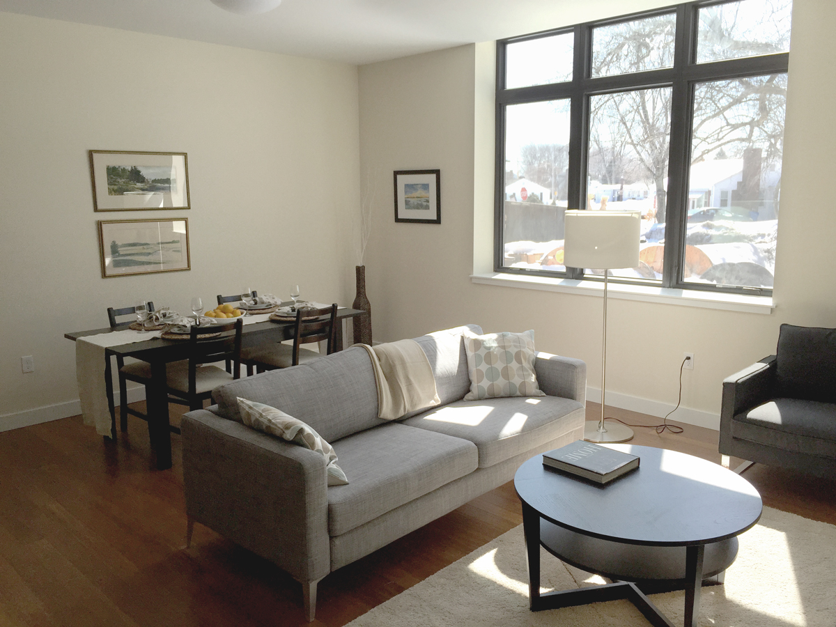 Inside one of the new units