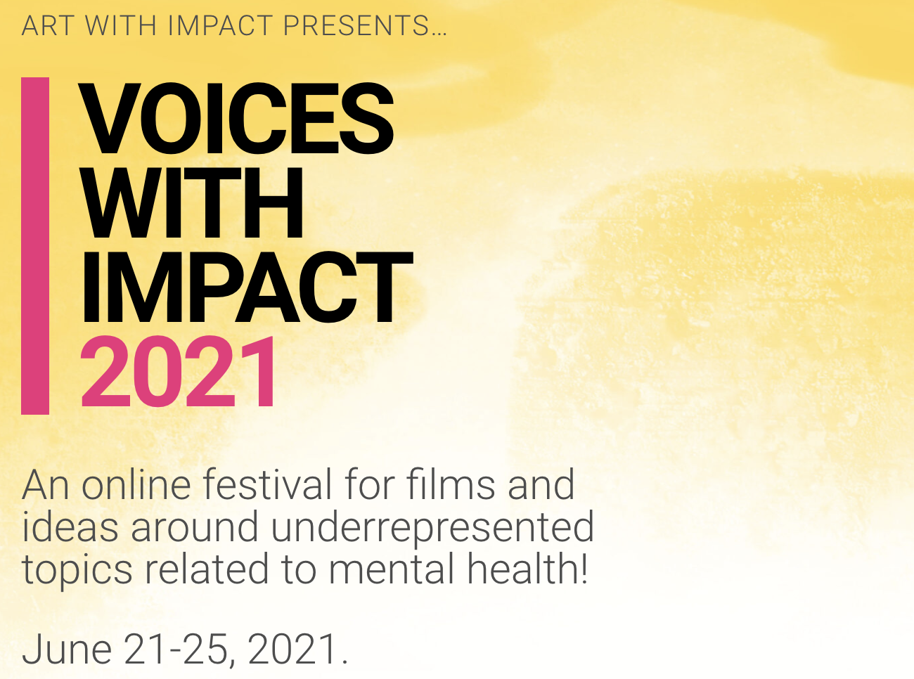 Art With Impact Offers Grants For Short Films About Mental Health