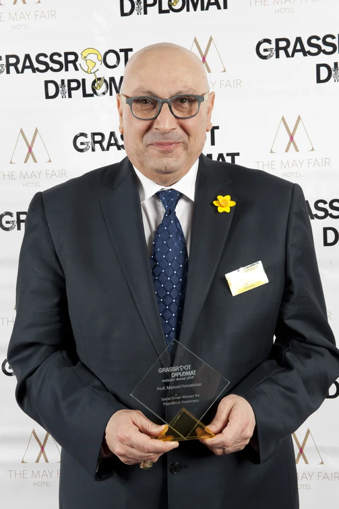 Winner Prof. Manuel Hassassian, Palestine