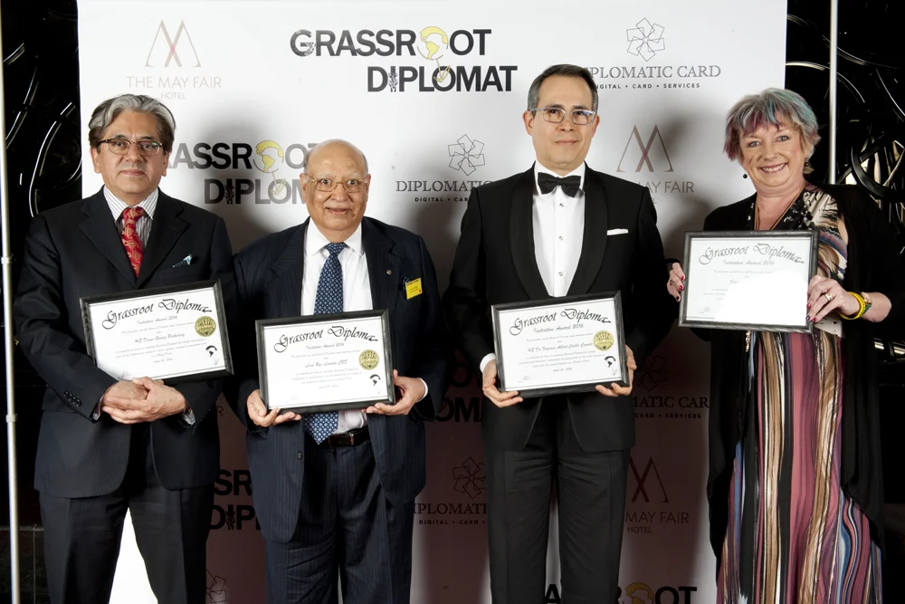 Embassy of Mexico, Lord Loomba, HE Federico Cuello Camilo, Karen Lumley