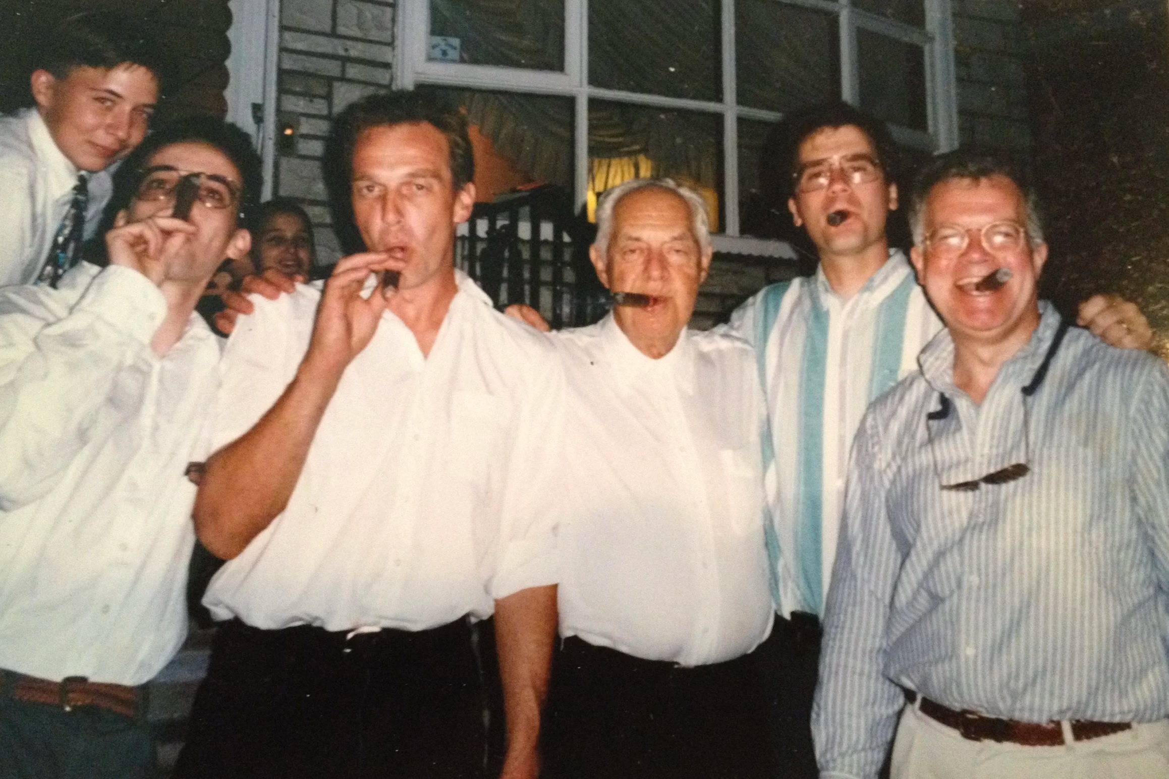 The Boys at Dad's — Steve on the far right