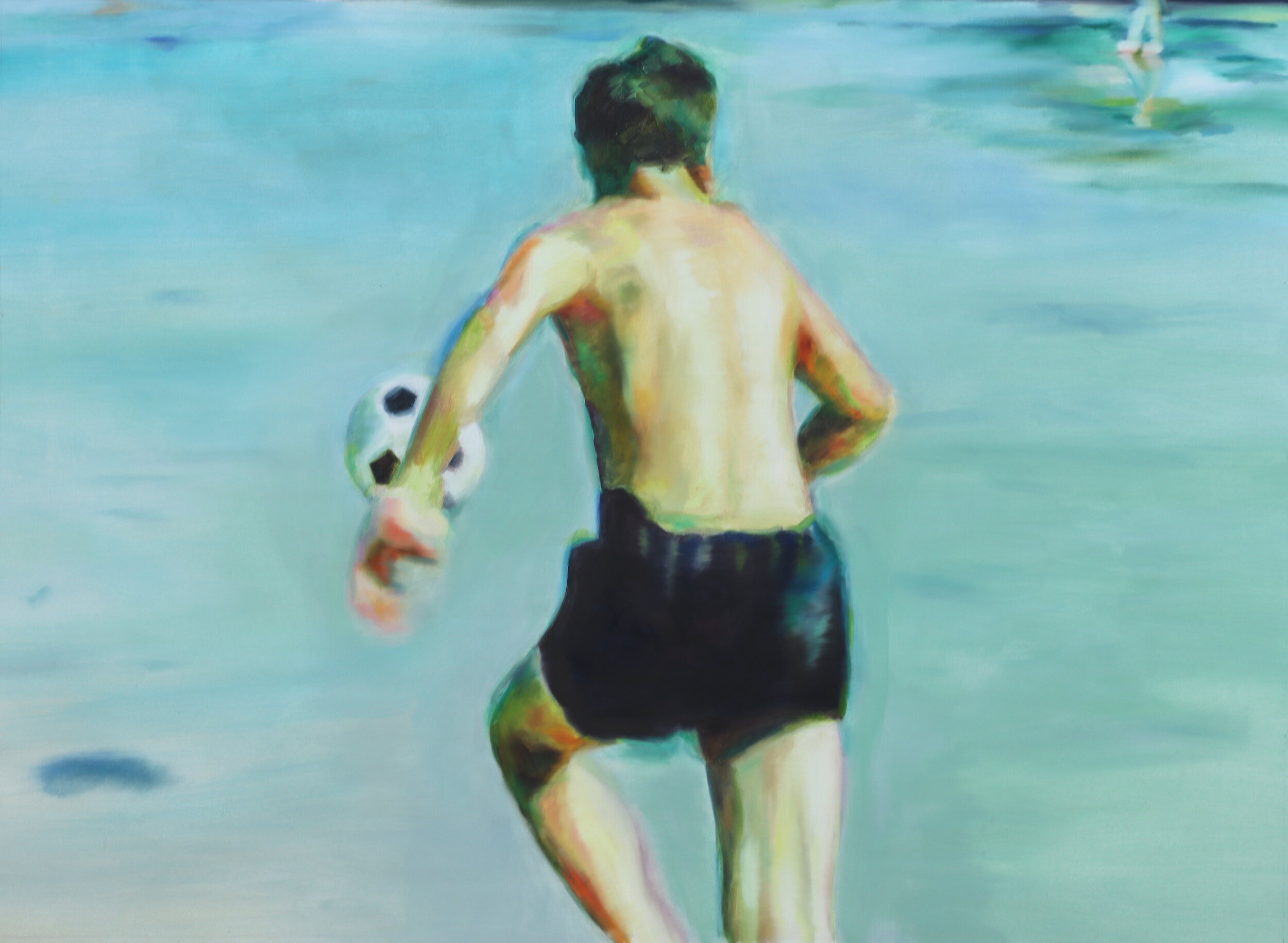 Untitled (soccer on the beach)