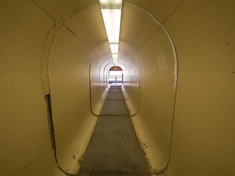If you have visited the Pit you know the tunnel to the viewing stand.
