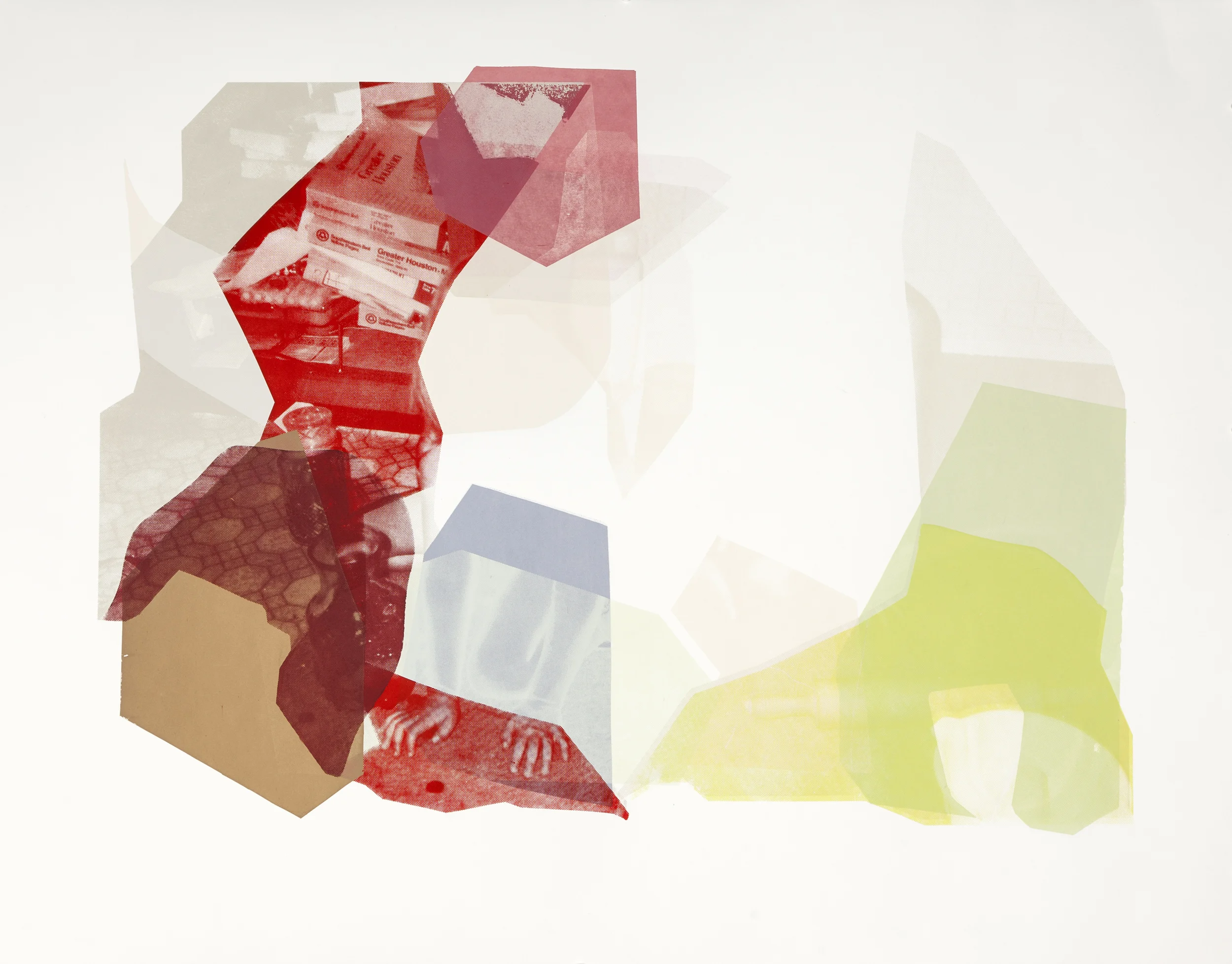 Untitled , 2014. Screen print, edition of 6. 34 x 26 in.