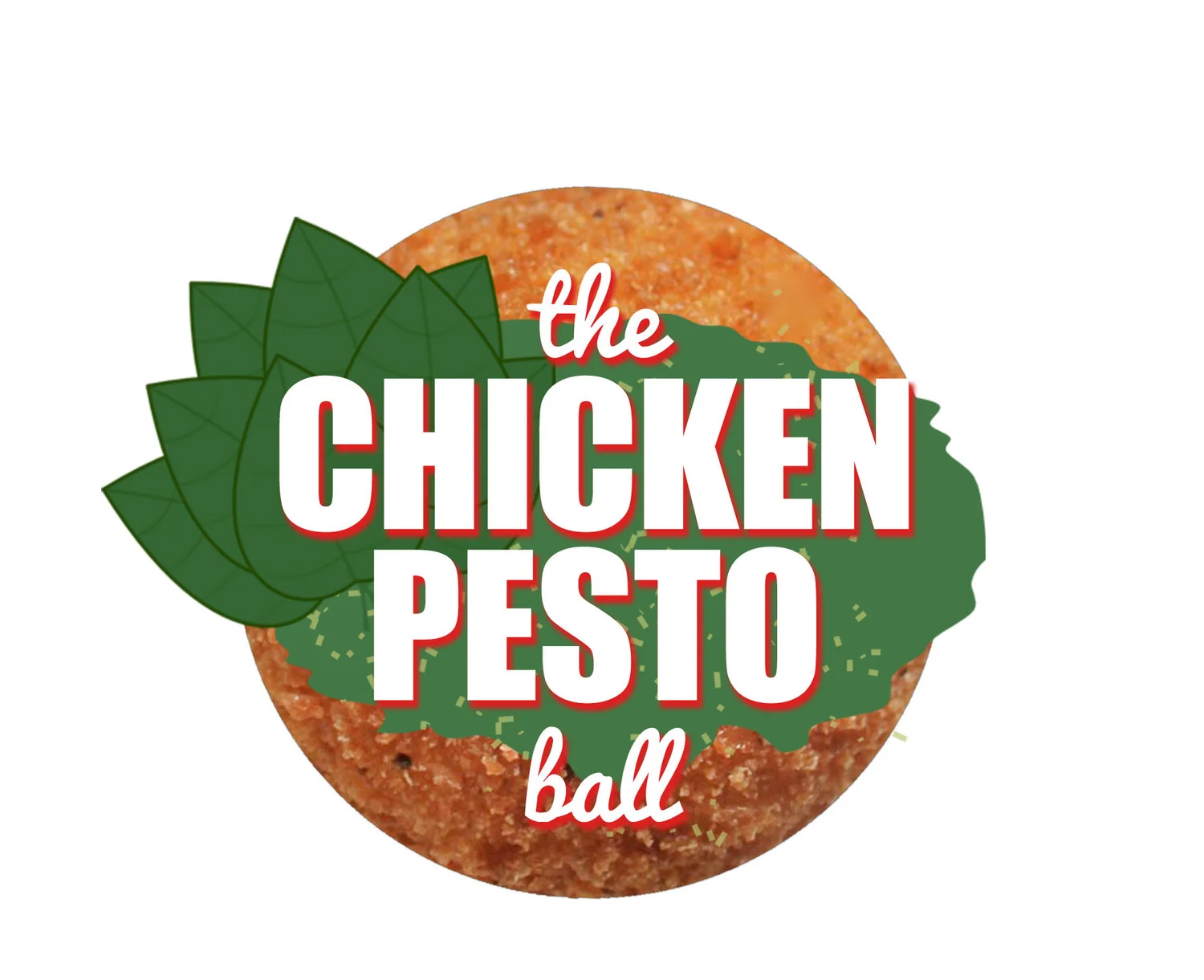 THE CHICKEN PESTO BALL CHICKEN CUTLET, BASIL PESTO + MOZZ