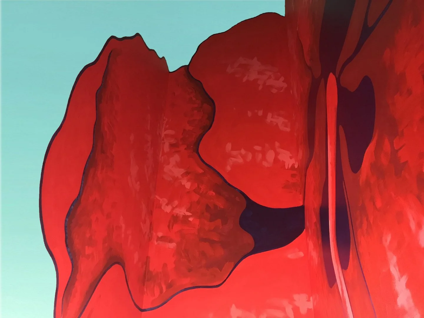  Red Hibiscus, Walt Cassidy Studio - Brooklyn, NY. 