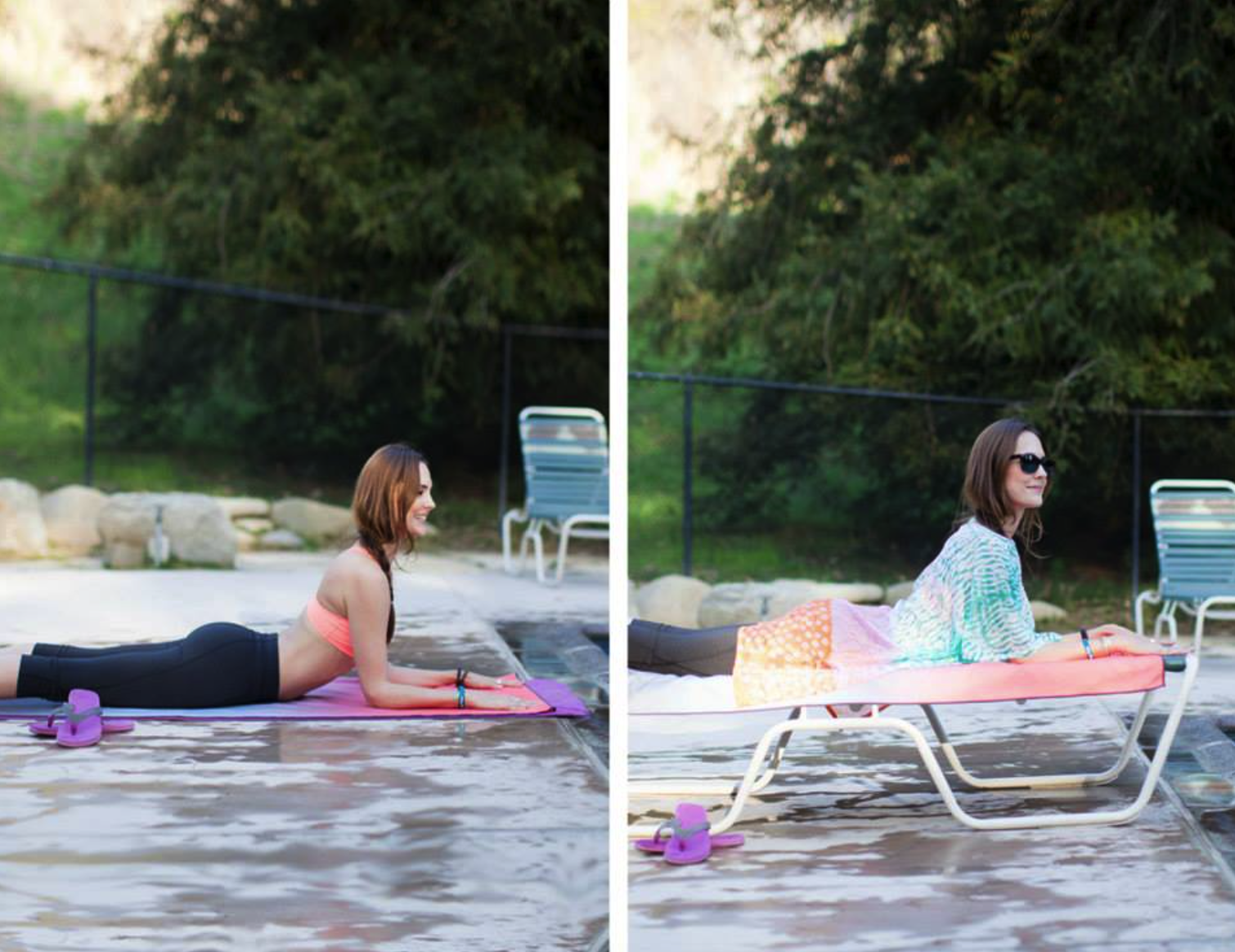 Sphinx Pose is excellent preparation for poolside lounging.