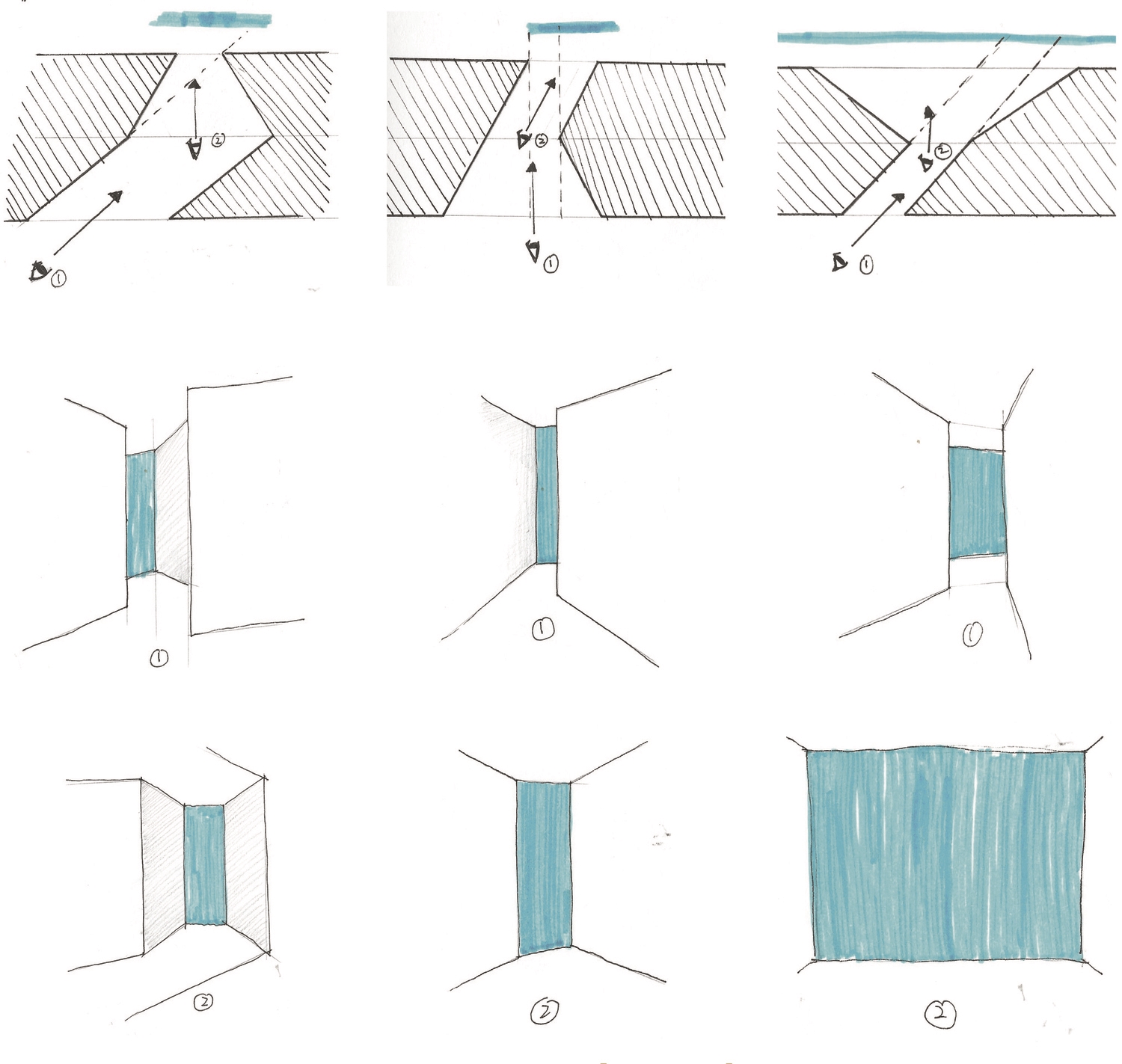 3 patterns of framing wall
