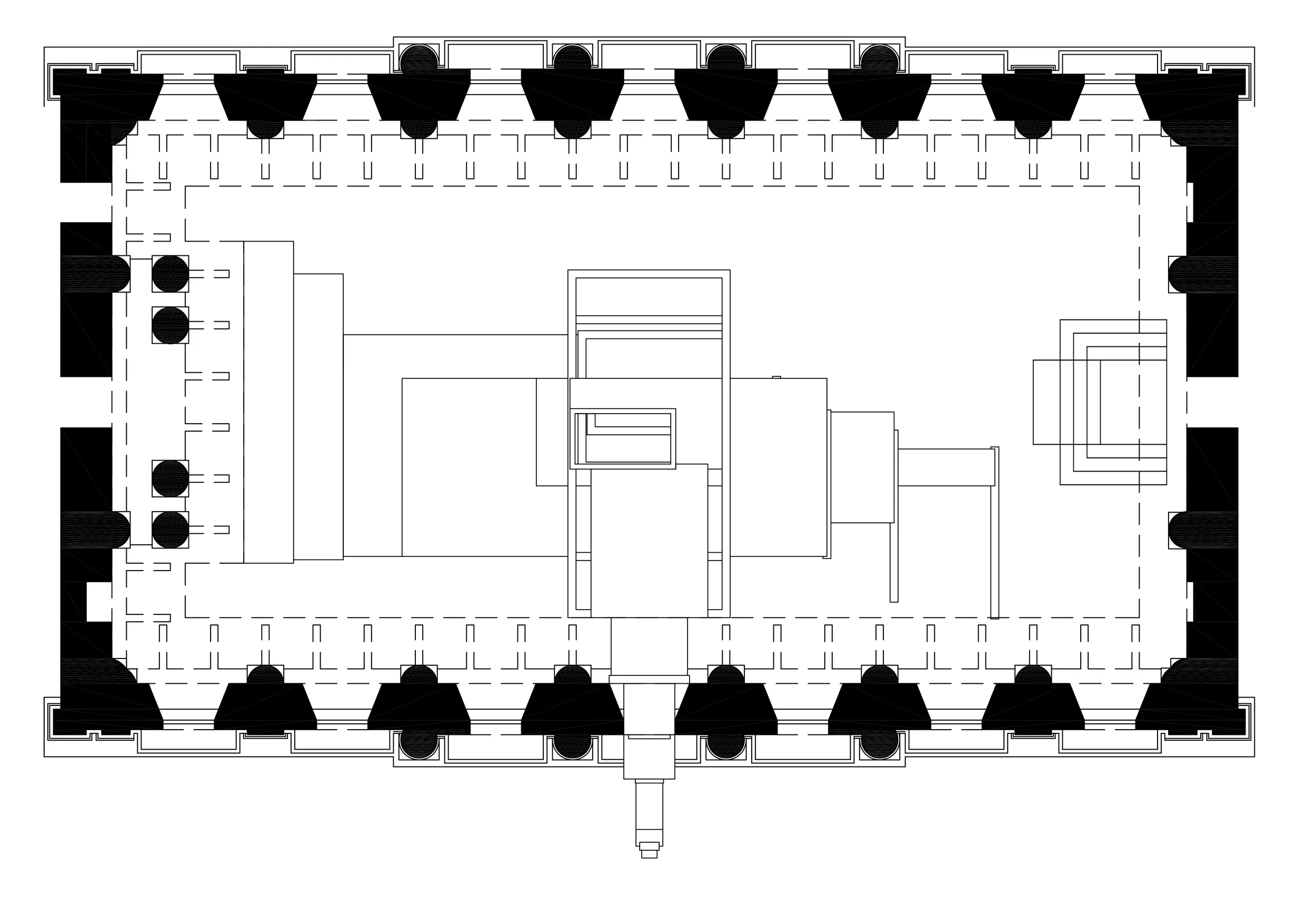 installation as conceived in site, plan