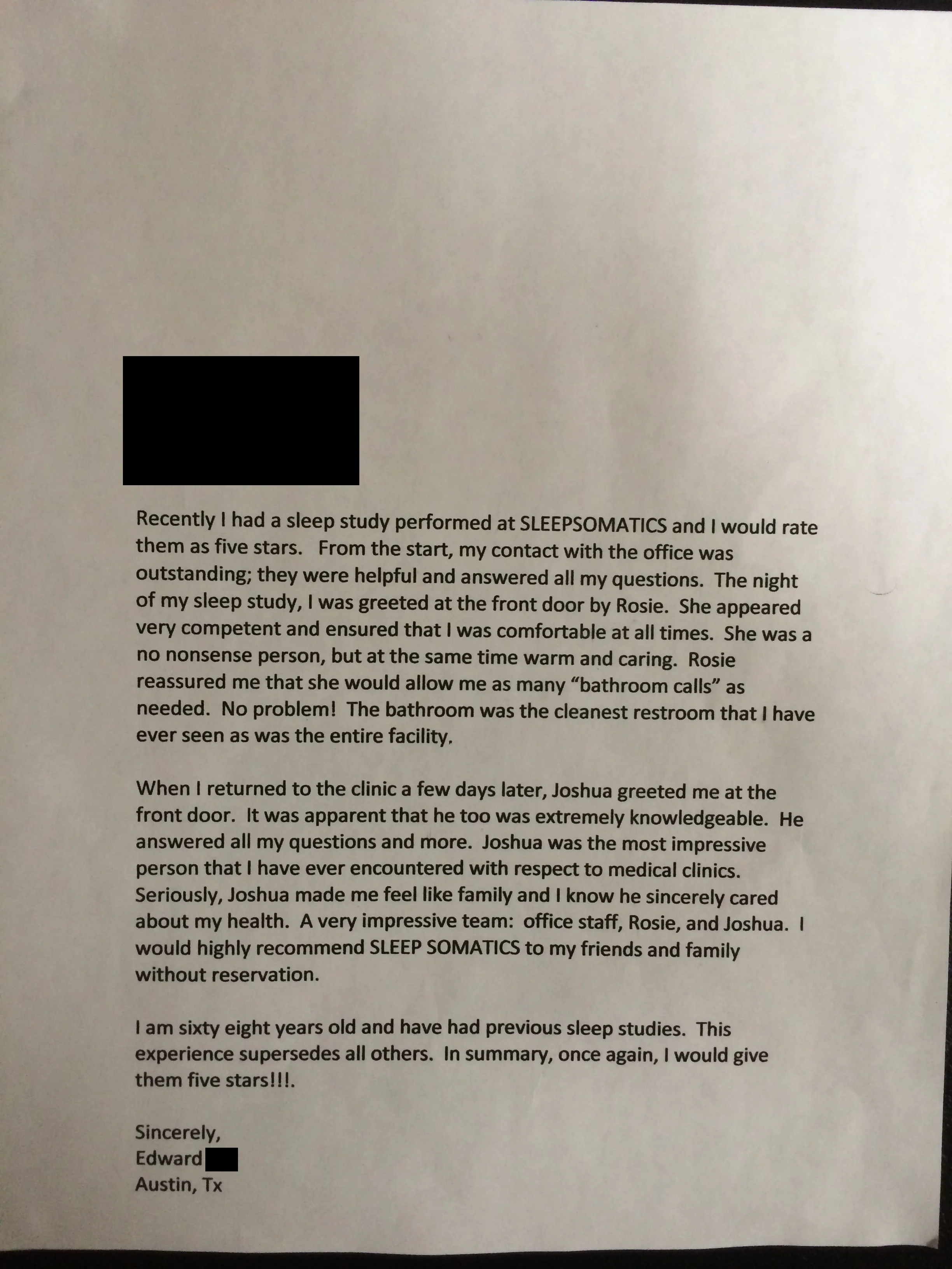 sleepsomatics patient review- edward (austin)